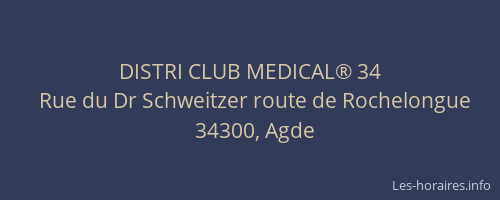 DISTRI CLUB MEDICAL® 34