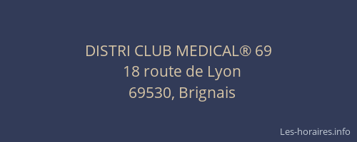 DISTRI CLUB MEDICAL® 69