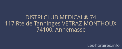 DISTRI CLUB MEDICAL® 74