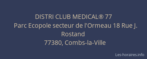 DISTRI CLUB MEDICAL® 77