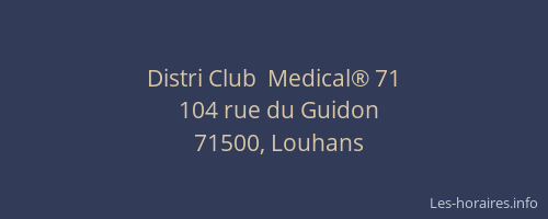 Distri Club  Medical® 71