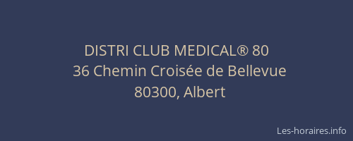 DISTRI CLUB MEDICAL® 80