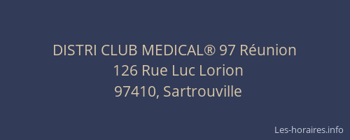 DISTRI CLUB MEDICAL&reg; 97 R&eacute;union