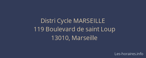 Distri Cycle MARSEILLE