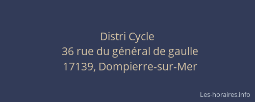 Distri Cycle