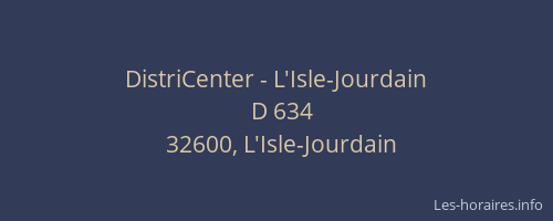 DistriCenter - L'Isle-Jourdain