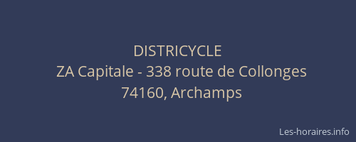 DISTRICYCLE