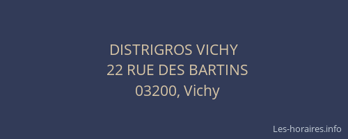 DISTRIGROS VICHY