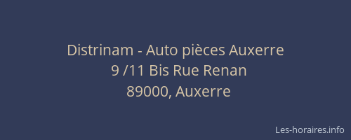 Distrinam - Auto pièces Auxerre
