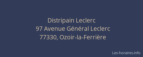 Distripain Leclerc