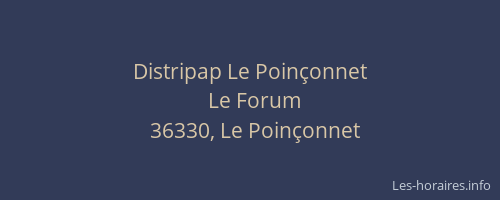 Distripap Le Poin&ccedil;onnet