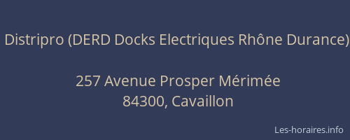 Distripro (DERD Docks Electriques Rh&ocirc;ne Durance)