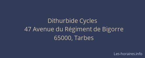 Dithurbide Cycles