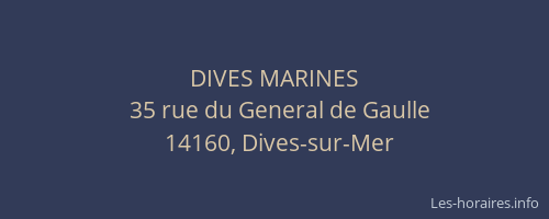 DIVES MARINES