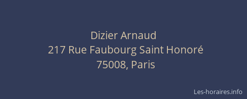 Dizier Arnaud