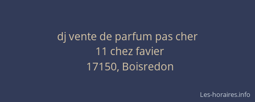 dj vente de parfum pas cher