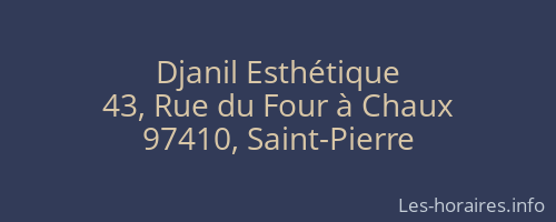 Djanil Esthétique