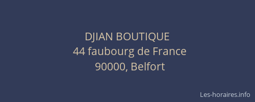 DJIAN BOUTIQUE