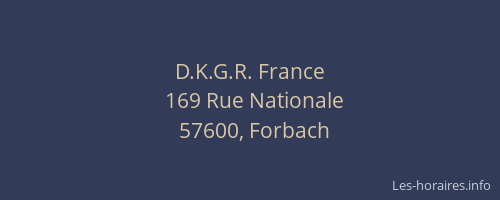 D.K.G.R. France