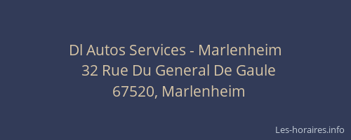 Dl Autos Services - Marlenheim