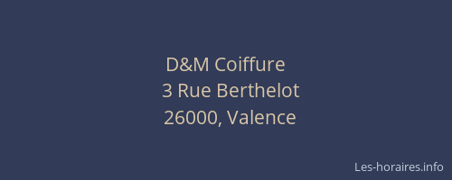 D&M Coiffure