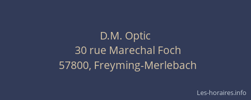 D.M. Optic