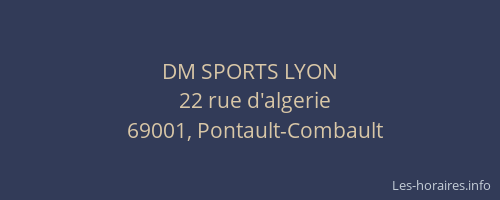 DM SPORTS LYON