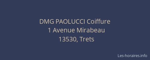 DMG PAOLUCCI Coiffure
