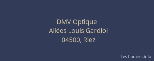 DMV Optique