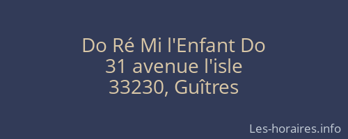 Do Ré Mi l'Enfant Do