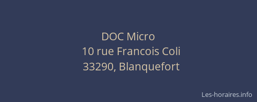 DOC Micro