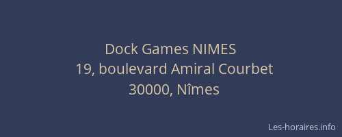 Dock Games NIMES
