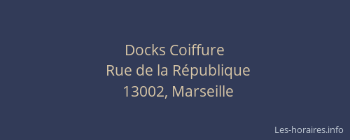 Docks Coiffure