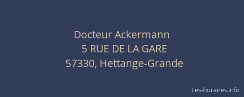 Docteur Ackermann