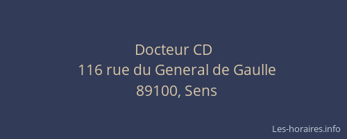 Docteur CD