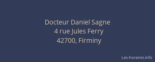 Docteur Daniel Sagne