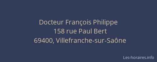 Docteur François Philippe