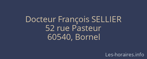 Docteur François SELLIER