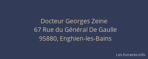 Docteur Georges Zeine
