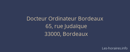 Docteur Ordinateur Bordeaux
