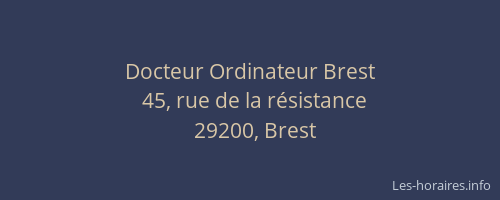 Docteur Ordinateur Brest