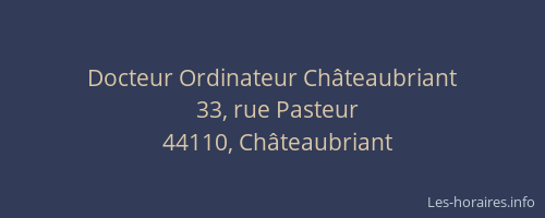 Docteur Ordinateur Châteaubriant