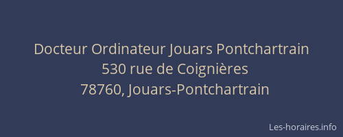 Docteur Ordinateur Jouars Pontchartrain