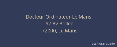 Docteur Ordinateur Le Mans