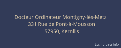 Docteur Ordinateur Montigny-l&egrave;s-Metz