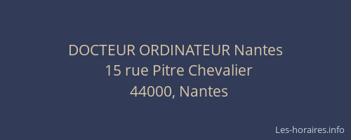 DOCTEUR ORDINATEUR Nantes