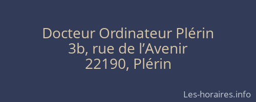 Docteur Ordinateur Plérin