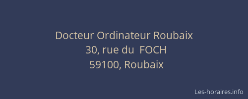 Docteur Ordinateur Roubaix