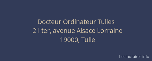 Docteur Ordinateur Tulles