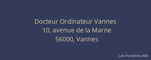 Docteur Ordinateur Vannes